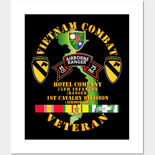 Vietnam Combat Veteran w  H Co 75th Inf Ranger - 1st Cav Div Wall Art by twix123844